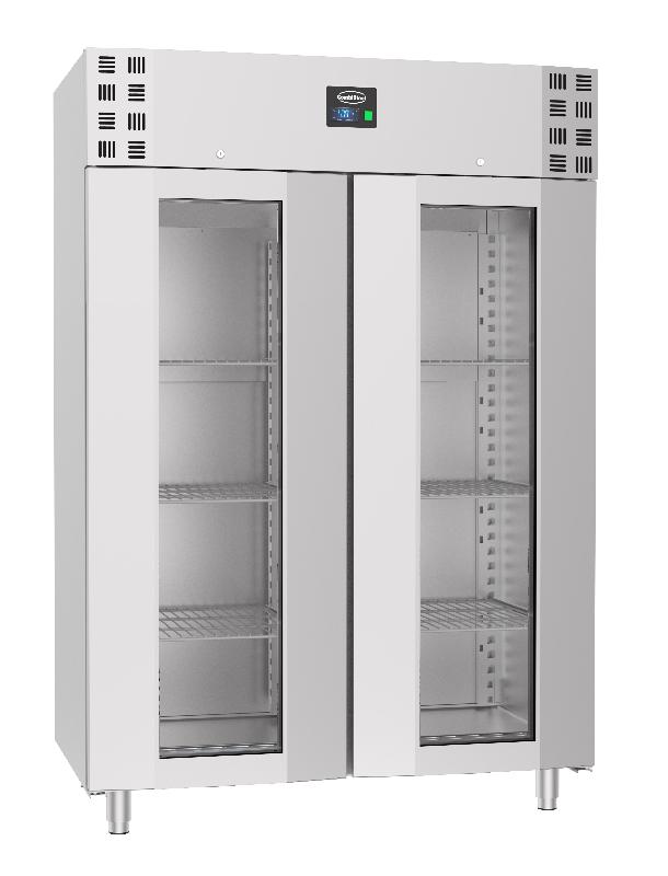 Congélateur professionnel en inox pro line 2 portes en verre mono b... - P7489.5035_0