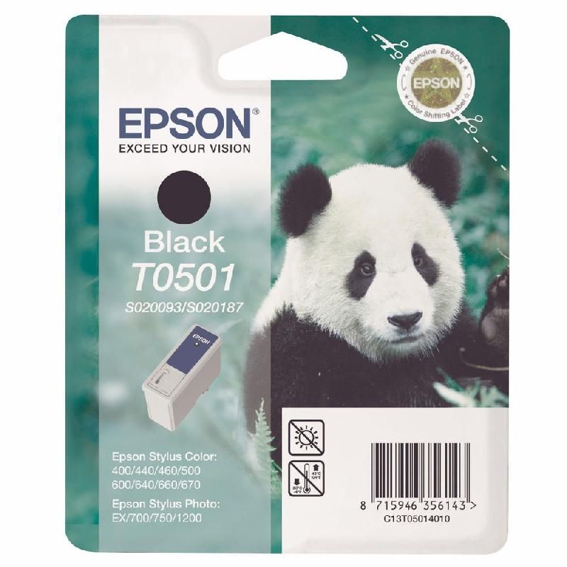 EPSON CARTOUCHE D'ENCRE PANDA T05014 N (C13T05014010) - COULEUR: NOIR