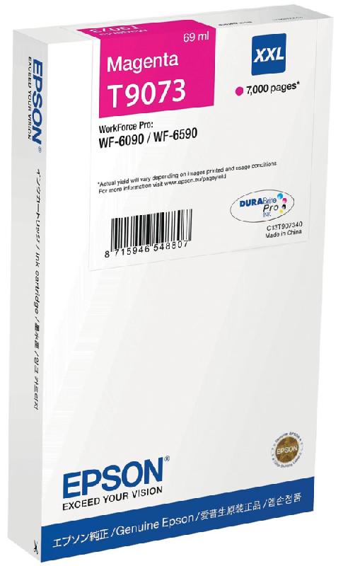 EPSON T9073 XXL CARTOUCHE D'ENCRE ORIGINALE TRÈS GRANDE CAPACITÉ C13T907340 - MAGENTA