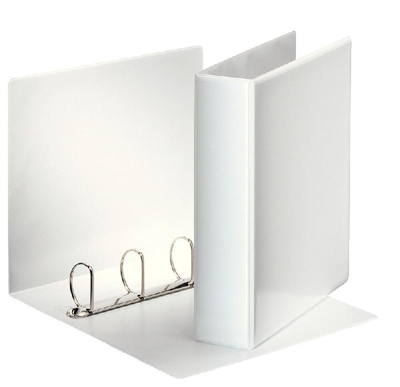 Esselte Lot de 10 Classeur personnalisable Essentials A4, 4 anneaux, dos de 77, coloris blanc - blanc 49705_0
