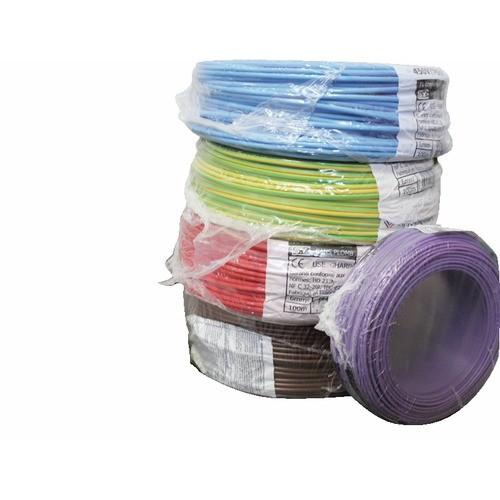 FIL SOUPLE HO5V-K - LIAISONS SOUMISES AUX VIBRATIONS ET DÉFORMATIONS - 100 M - 0,75 MM² - BLANC BRICOZOR