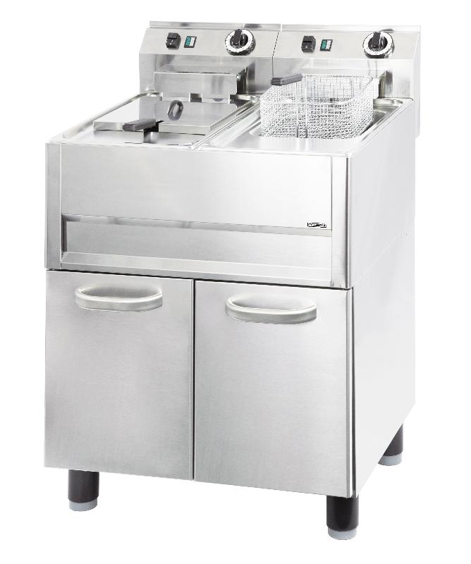 Friteuse électrique 2 x 13 litres sur pieds Casselin_0