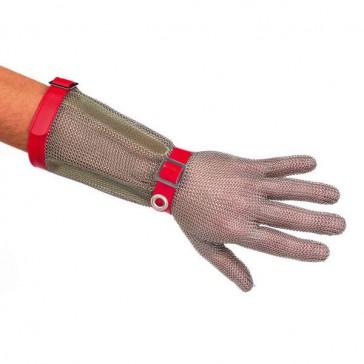 Gant sans manchette réversible T2 GCM - en cotte de mailles inox 100% - fermeture par bouton pression_0