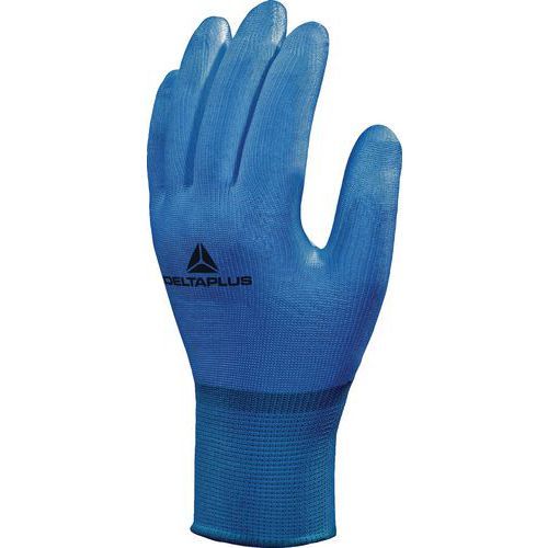 GANTS DE MANUTENTION TRICOT NYLON ENDUIT PU BLEU 6 - DELTAPLUS
