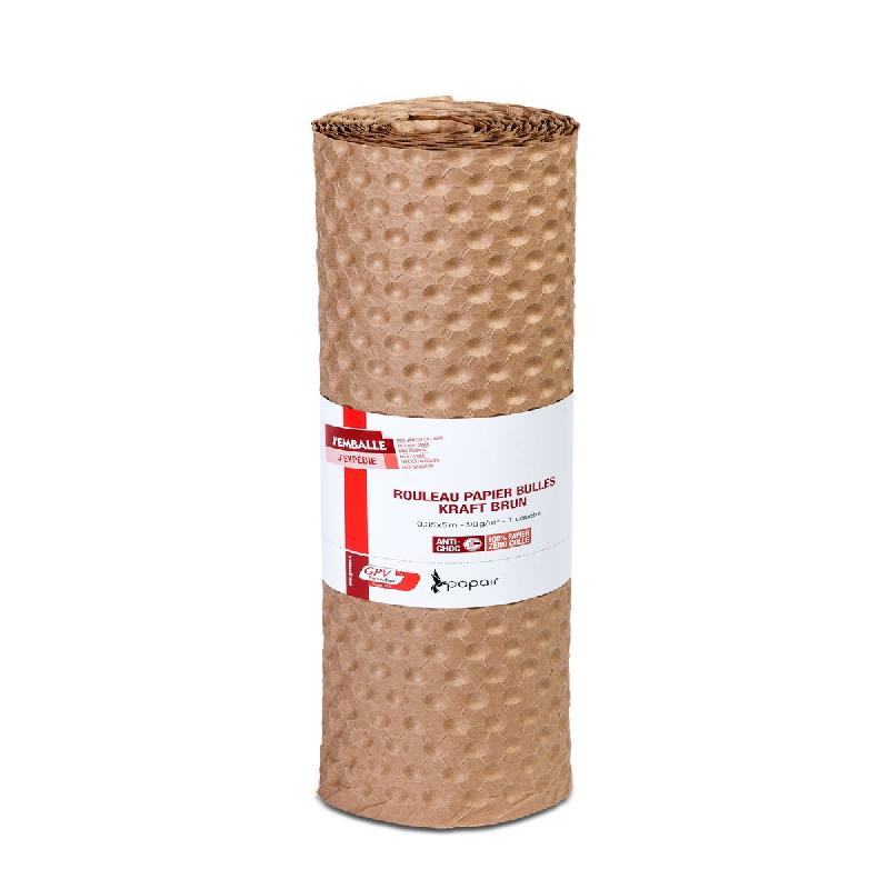 GPV Pack'n Post Depuis 1872 Rouleau bulle papier pure pate 1 couche 0,35X5M PACKAIR GPV Pack'n Post - marron papier 39873_0