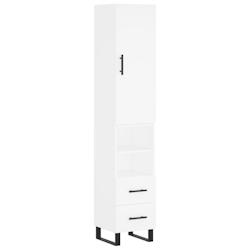 Helloshop26 - Buffet bahut commode armoire meuble de rangement organisateur cuisine salle de séjour salon haut 34,5 x 34 x 180 cm 02_0032382 - 300021_0