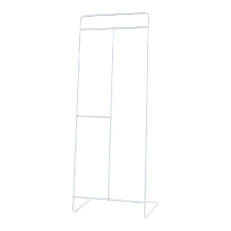 Helloshop26 - Portant à vêtements portemanteau porte-vêtements penderie dressing ouvert 166 x 63 x 48 cm acier blanc 03_0010299 - acier 3000225154912_0