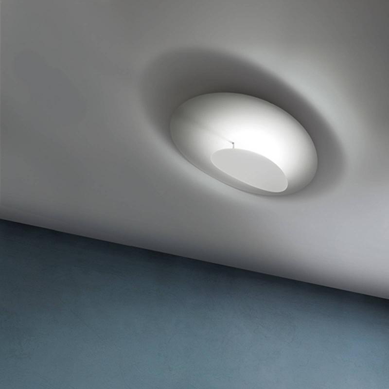 ICONE MASAI PLAFOND À 1 LAMPE 927 70X44CM BLANC/BLANC