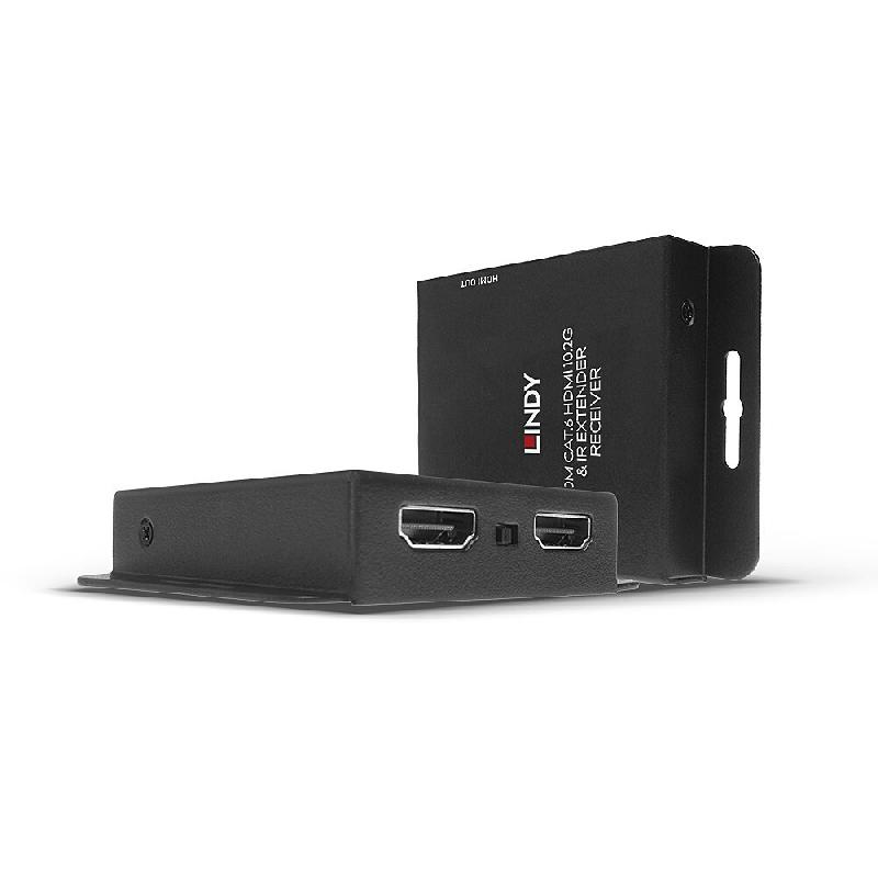 Lindy 38208 Lindy Extendeur HDMI 70 m Cat.6 10,2 G et IR avec PoC et sortie en boucle - noir métal 38208_0