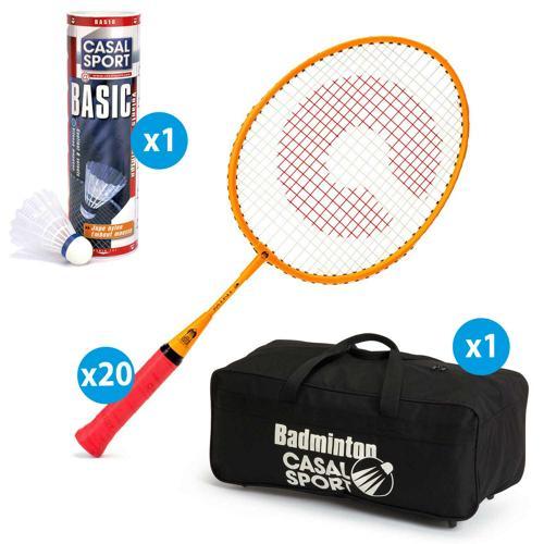 LOT DE 20 RAQUETTES CASAL SPORT MINI 3 + 1 SAC + 6 VOLANTS