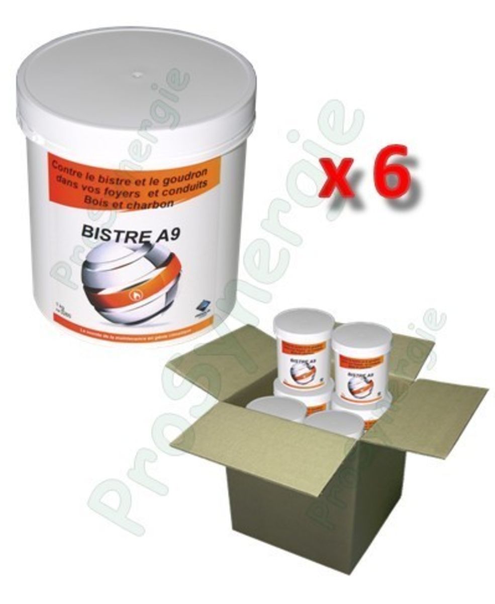 LOT DE 6 POTS DE BISTRE A9 (RÉF 3260 X6)