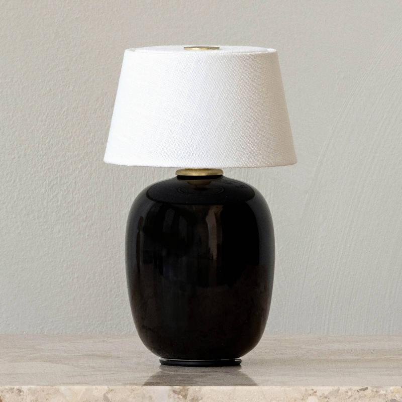 AUDO COPENHAGEN AUDO TORSO LAMPE À POSER BATTERIE, NOIRE