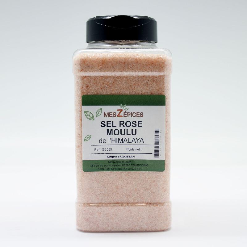 MesZépices - Sel rose de l'Himalaya moulu - Petit distributeur 500 g - 3662310208971_0