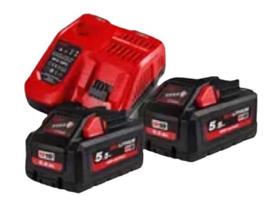 Bosch 2.5 Ah 18 V Li Ion Akku Pack de 2 batteries 18v m18 hnrg high output™ 5,5 ah+ chargeur m12-18