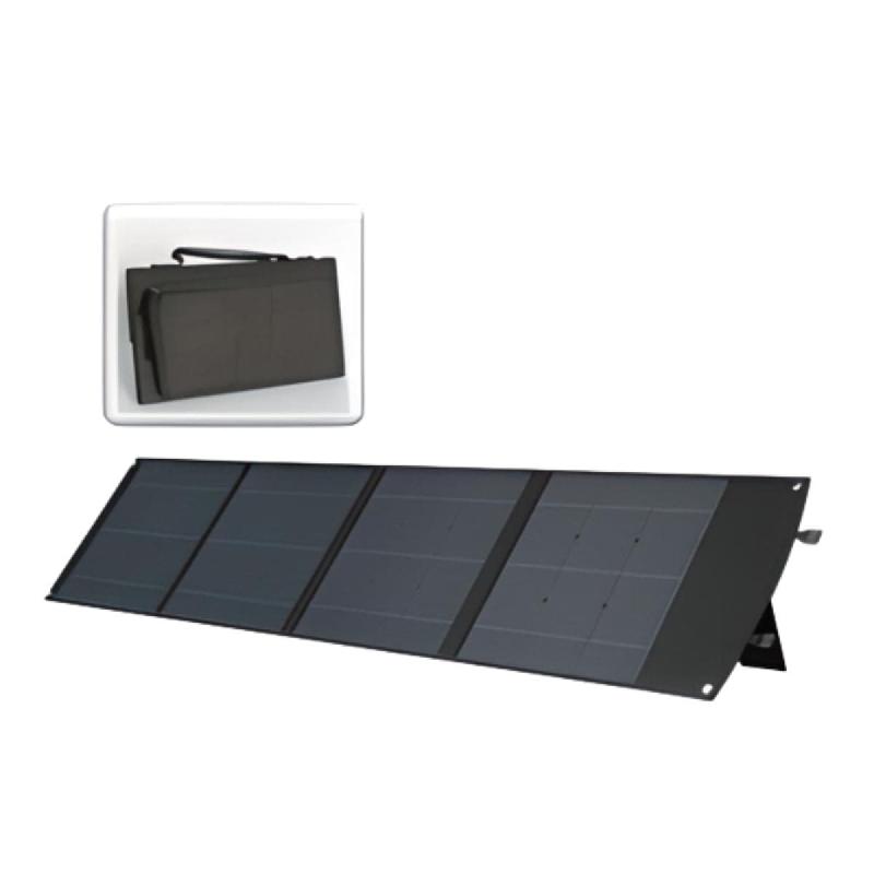 Panneau solaire portatif pliable SolarTec 200 - 200W 18V 11.11A - 4 pans monocristallins - USB-A/C - Câbles Anderson - Protec_0