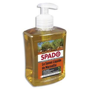 Spado - Savon liquide de Marseille 300 ml - Flacon poussoir enrichi à l'huile d'olive, hypoallergénique_0