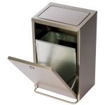 POUBELLE MURALE INOX 30L
