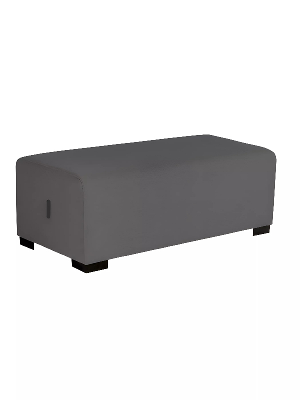 Pouf 2 places gris anthracite_0