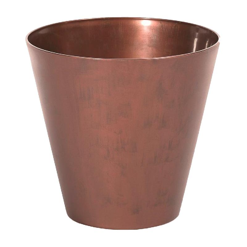 Prosperplast - Pot TUBUS CORTEN 7 L - 25x25x23,3 cm, coloris Cuivre - cuivre plastique polypropylène ZA3981_0