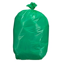 Sac poubelle vert 130 litres ATOUBIO - Carton de 100