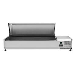 Saladette Réfrigérée à Poser Couvercle Inox - 6 x GN 1/4 - Dynasteel - 3701634903626_0