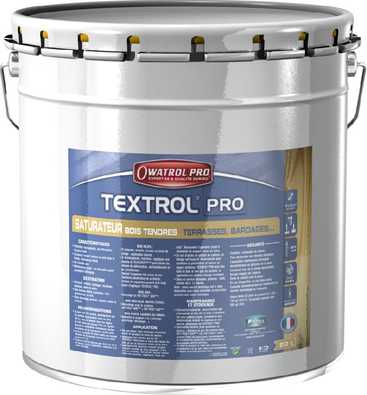 SATURATEUR BOIS TEXTROL PRO OWATROL - BIDON 20L - CHÊNE RUSTIQUE - 1141