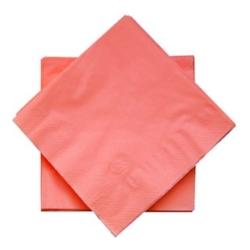 Serviettes de table 2 plis pure ouate - couleur rose  - 30 x 30 cm - x 100 - DSTOCK60 - 03701431308426_0