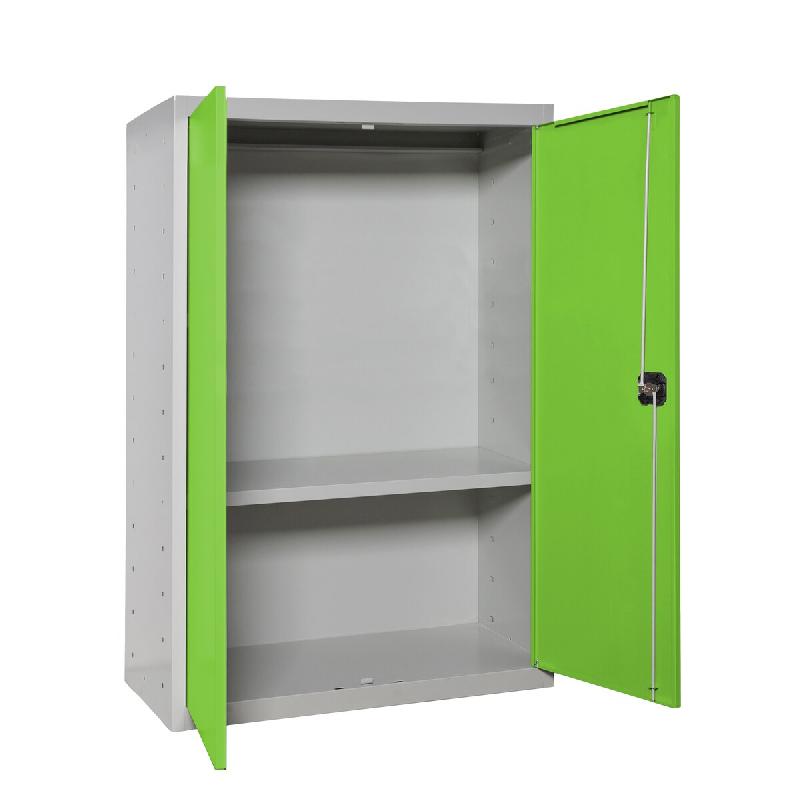 SimonRack Armoire à dossiers, armoire polyvalente, armoire de rangement en acier, 1 niveau, portes doubles, serrure - Simonlocker - gris métal 84254_0