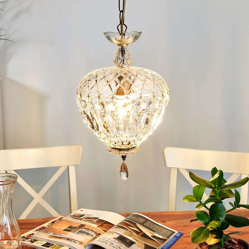 ORION SUSPENSION ARILA, VERRE CRISTAL, Ø 25 CM