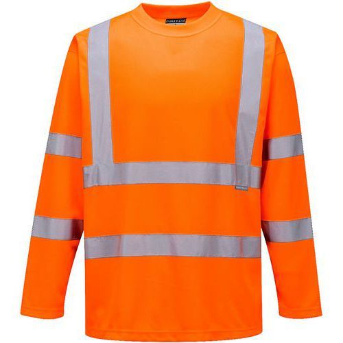 T-SHIRT HAUTE-VISIBILITÉ MANCHES LONGUES S178 ORANGE M - PORTWEST
