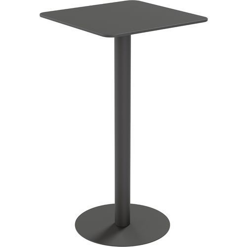 TABLE D'EXTÉRIEUR CROSS CARRÉE 60X60CM H110CM - PLATEAU NOIR - MEET BY PAPERFLOW