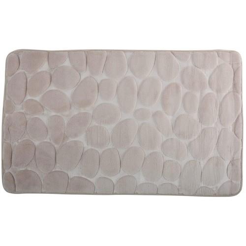 TAPIS DE BAINS - GALETS - MOUSSE BEIGE - 40X60CM SPIRELLA