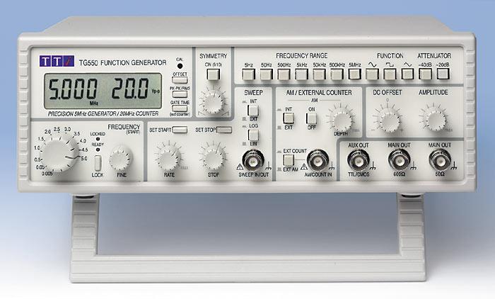 Générateur de fonction analogique, fréquencemètre, 5mhz, 20vpp, atténuation -60db - TTITG550_0