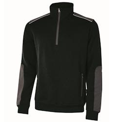 U-Power - Sweat-shirt noir semi zippé CUSHY Noir Taille 3XL - XXXL 8033546417621_0