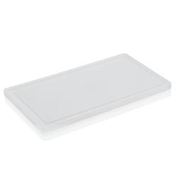 Planche à découper en Polyathylane L 500 mm l 300 mm H 20 mm Was Germany - blanc plastique 4044925013819_0