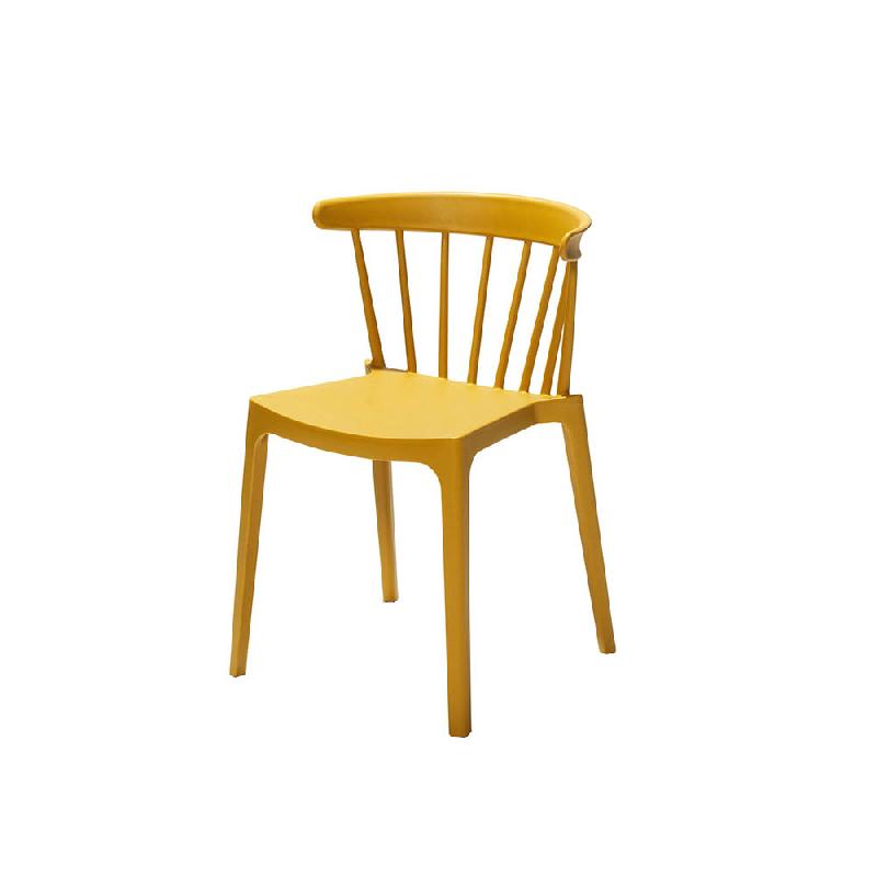 Windson - Chaise empilable en polypropylène jaune_0