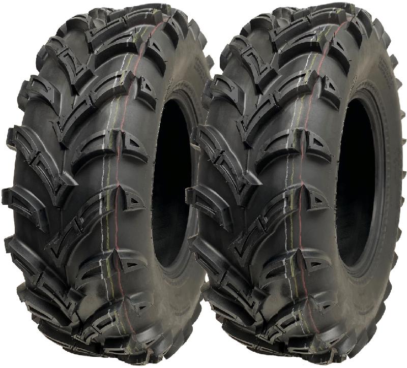 25x8.00-12 ATV Quad Tyres 6ply 14psi Wanda P377 Road Legal Tires 65J (Set of 2)_0