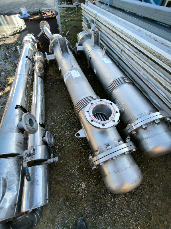 Échangeur de chaleur vertical Seditesa en acier inox 316 - 16 m2 - Référence : C13576_0