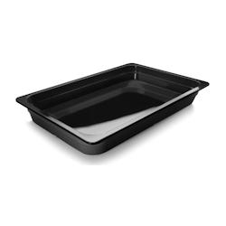 Bac Gastro GN 1/1 Noir Mélamine - Profondeur 100 mm - 13,3 L - Lacor - noir 66110J_0