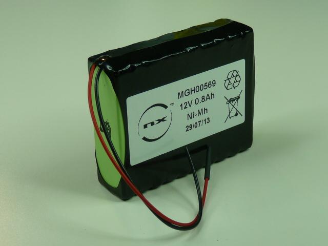 Batterie industrielle Nimh 10x PRI 10S1P ST1 - 12V 800mAh - Marque NX_0