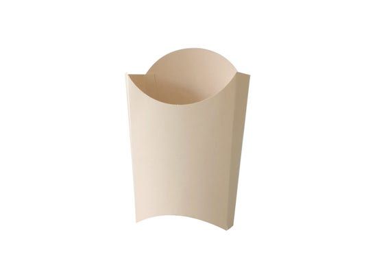 Cornet pour frites en bambou L - Bio Futura - revêtement compostable PLA - BBCHPSL_0