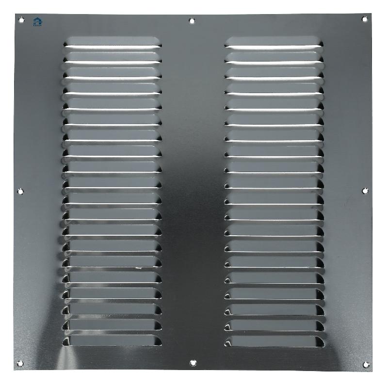 Grille estampée 436 largeur 500mm hauteur 500mm anodisé argent - RENSON - 8343 - 486427_0