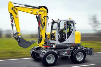 Mini-pelle à pneus - 6.5 tonnes ou 11 tonnes_0