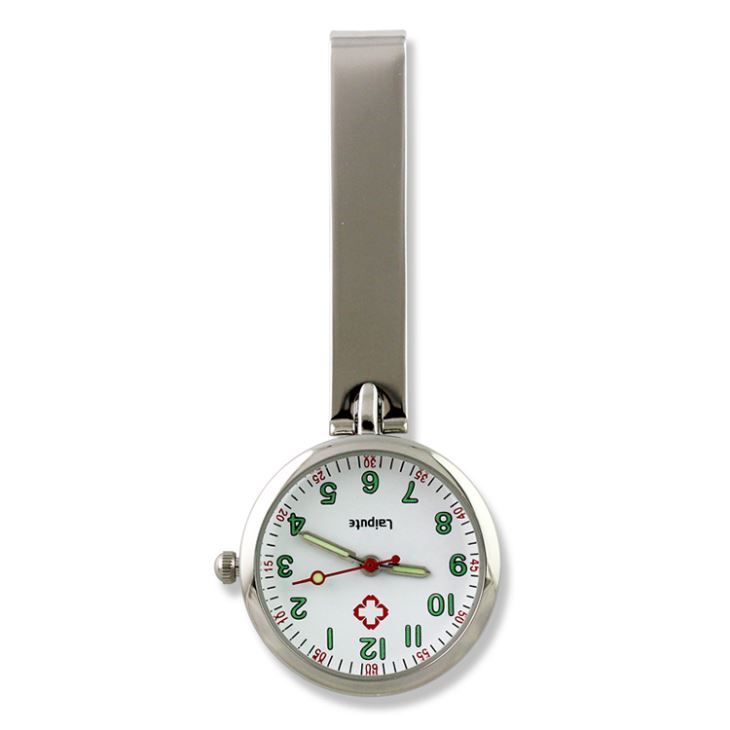 Montre infirmière en métal - Laipute - tailles 26.5mm - aiguilles lumineuses et étanche_0