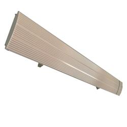 MPC MARBELLA 3200W Radiateur infrarouge d'extérieur, aluminium blanc, pas d'émission de lumière, élément chauffant en aluminium extrudé - acier_0