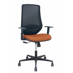 Piqueras y Crespo Silla Mardos sincro malla negra bali marrón brazo regulable - marron multi-matériau 392SM840B363B10B68R65_0