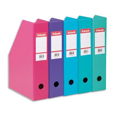 PORTE-REVUES ESSELTE EN PVC SOUDE - DOS DE 7 CM - COLORIS ASSORTIS MODE