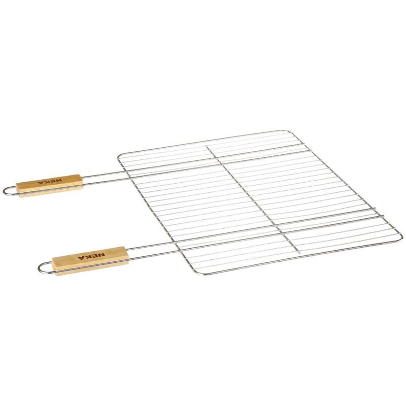 AC DECO GRILLE DOUBLE MANCHE POUR BARBECUE 38 X 50 CM AC Déco Grille Double Manche pour Barbecue 38 x 50 cm