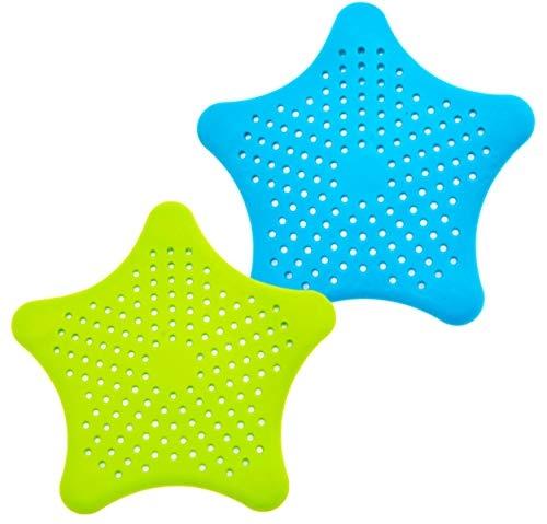 CHILO - Lot de 2 filtres d'évier en silicone de qualité supérieure - Pour évier et douche_0