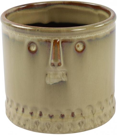 Countryfield - Pot de fleurs Romana en céramique crème - 12 x 11 cm - Modèle TOM_0